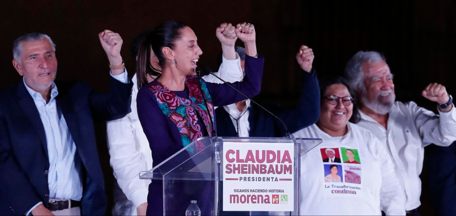 Claudia Sheinbaum es elegida como presidenta de México con el 60% de los votos